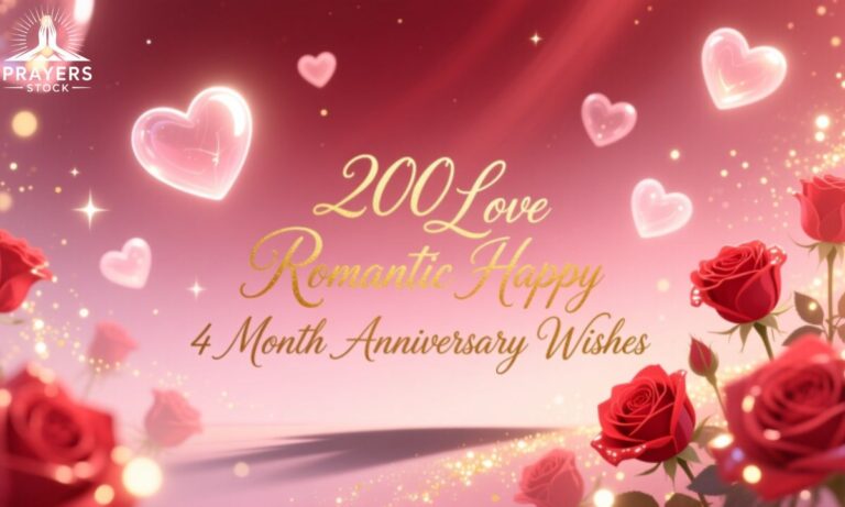 200 Love Romantic Happy 4 Month Anniversary Wishes