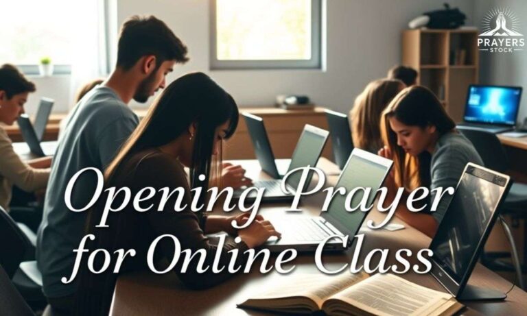 Opening Prayer for Online Class with Scriptures
