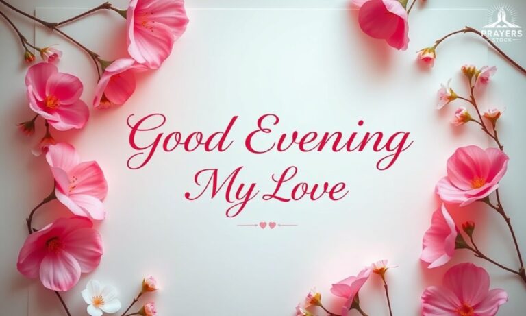 Romantic Good Evening Messages for My Love