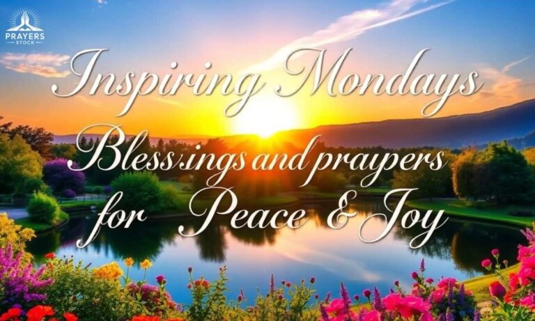 200+ Inspiring Monday Blessings and Prayers for Peace & Joy
